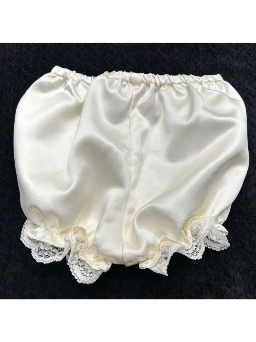 Vintage GOODLAD Elegant Baby Girl Ivory Floral Dress & Bloomers With Lace Trim B